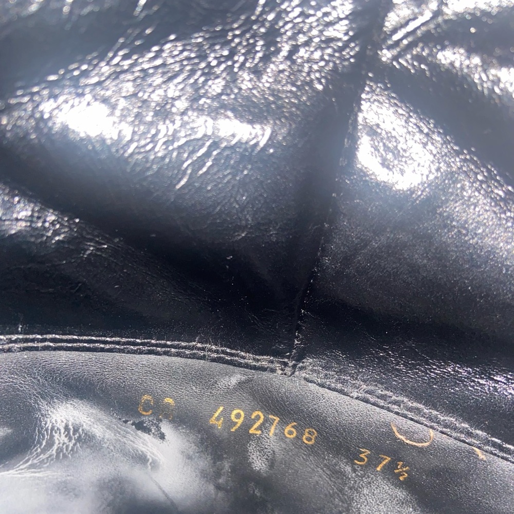 Saint Laurent Niki Thigh High Patent Leather Boot - Picture 6 of 6